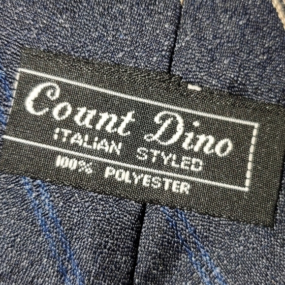 Dark blue, cream, light blue tie NEW - Picture 4 of 4